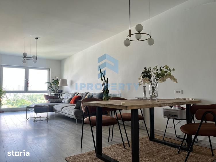 Apartament cu 2 camere semidecomandat, mobilat în Tei