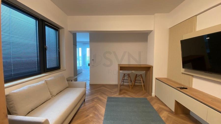 Apartament cu 2 camere semidecomandat, mobilat în Băneasa