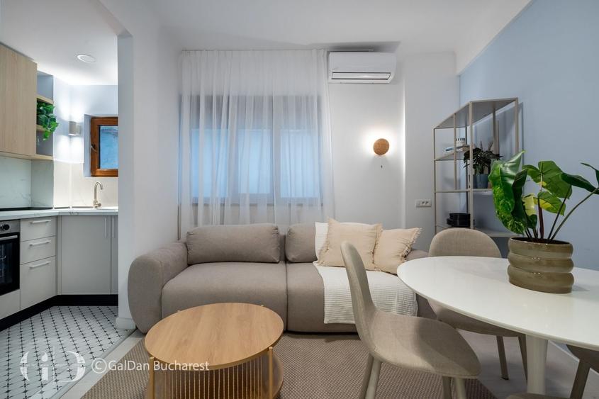 Apartament cu 2 camere, mobilat în Calea Victoriei
