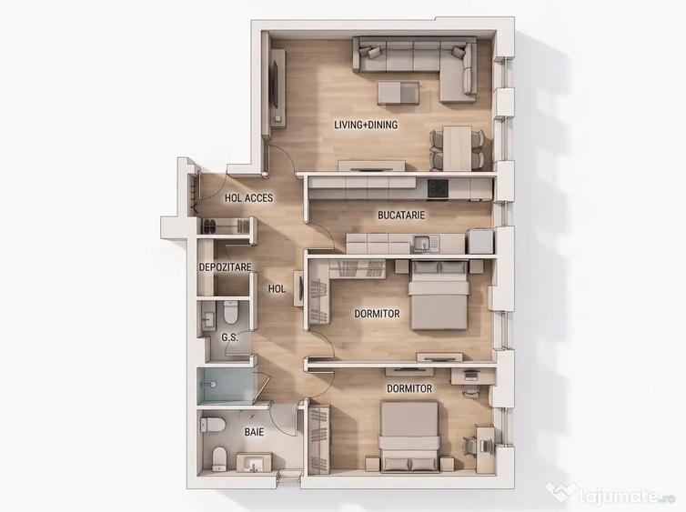 Apartament la parter, cu curte privata, terasa de 30 mp... - Bucuresti (Bucuresti-Ilfov) - 1