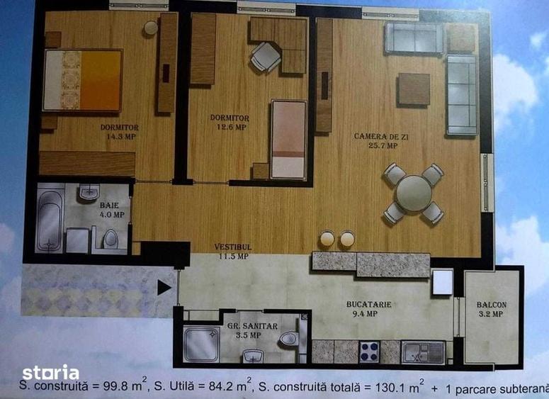 Inchiriez apartament de 3 camere in Complex Jupiter Bucuresti - 2