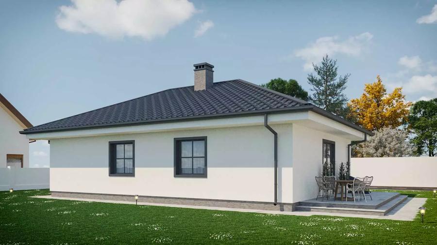 Casă cu 3 camere cu Teren 850 Mp în Exterior Vest