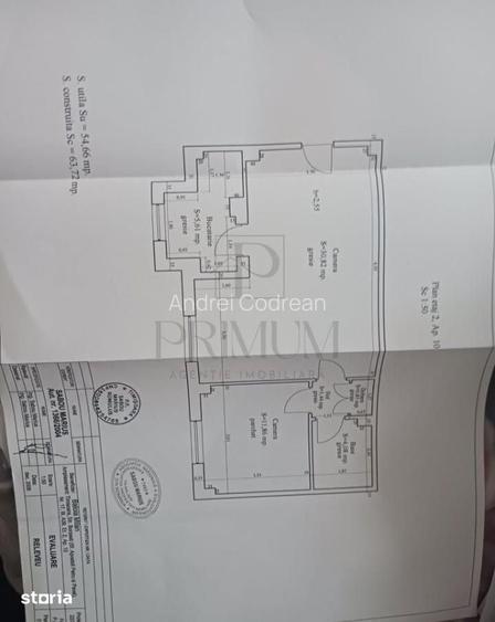 Lipovei - 2 Camere - Etaj 2 - Centrala termica proprie - Bloc anvelopa