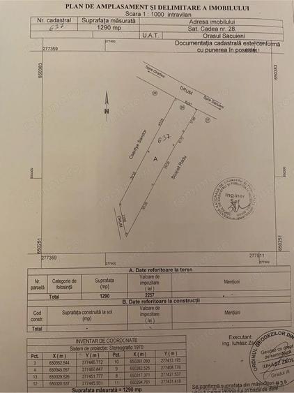Teren de 1300 mp, în Central