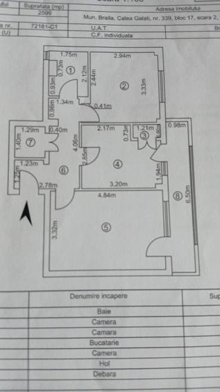 Apartament cu 2 camere decomandat în Nicolae Bălcescu