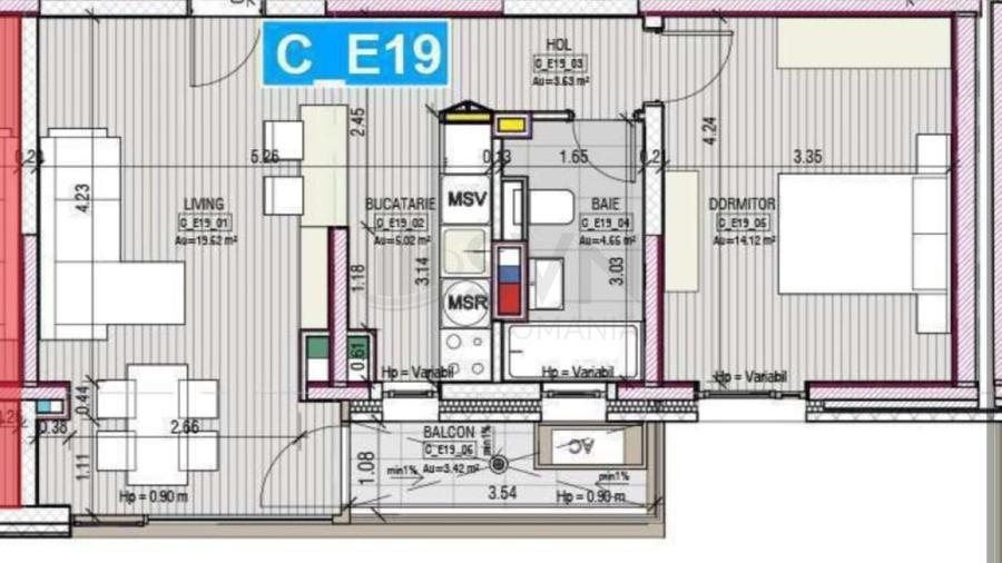 Apartament cu 2 camere decomandat în Parcul Circului