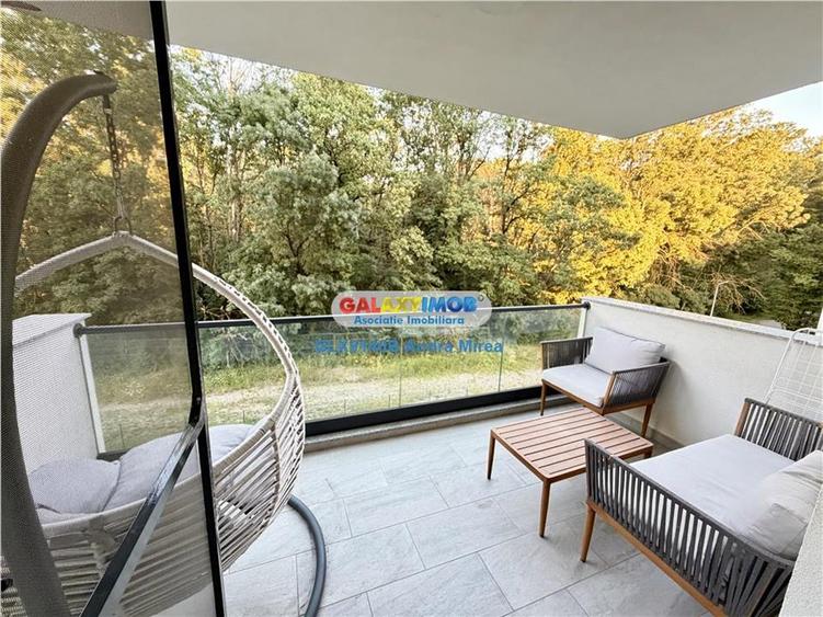 Apartament cu 2 camere semidecomandat, mobilat în Băneasa
