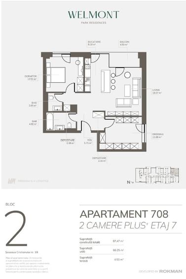 Apartament cu 3 camere decomandat în Bartolomeu