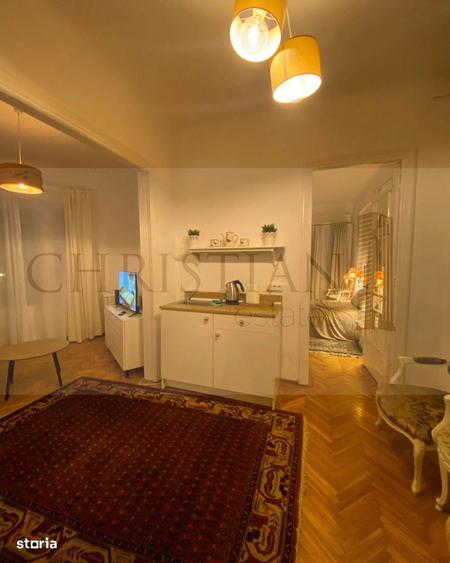 Apartament cu 2 camere semidecomandat, mobilat în Brezoianu