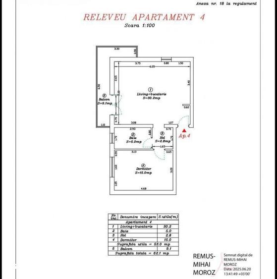 Apartament cu 2 camere în Calea Urseni