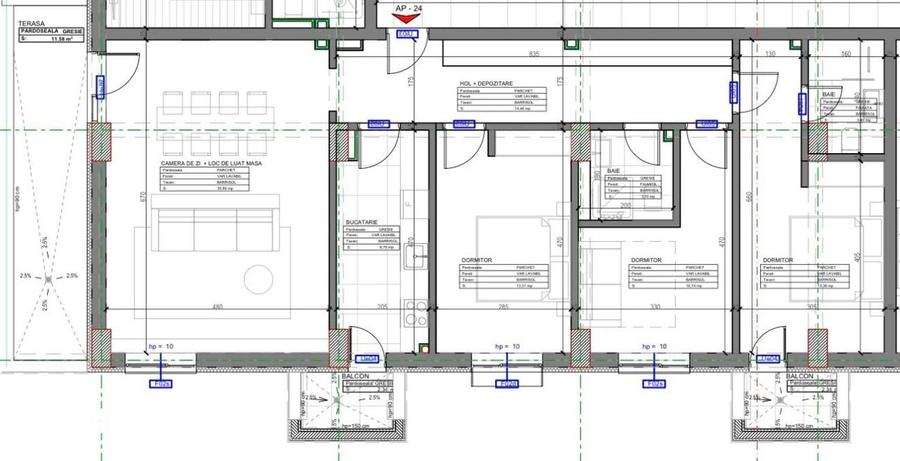 Apartament cu 4 camere în Central