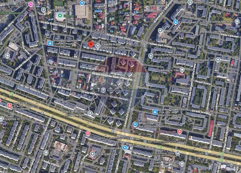 Apartament cu 2 camere semidecomandat în 1 Decembrie 1918