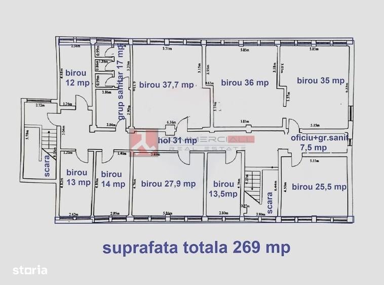 Spațiu comercial, de 269 mp, în Județean