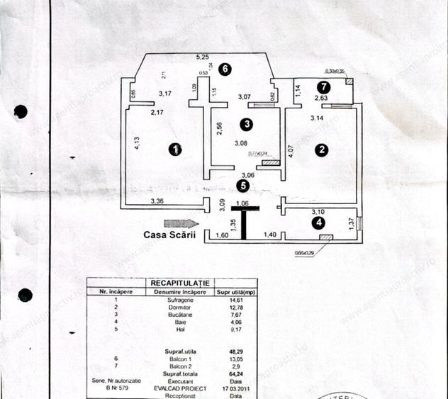 Apartament cu 2 camere decomandat în Micro 14