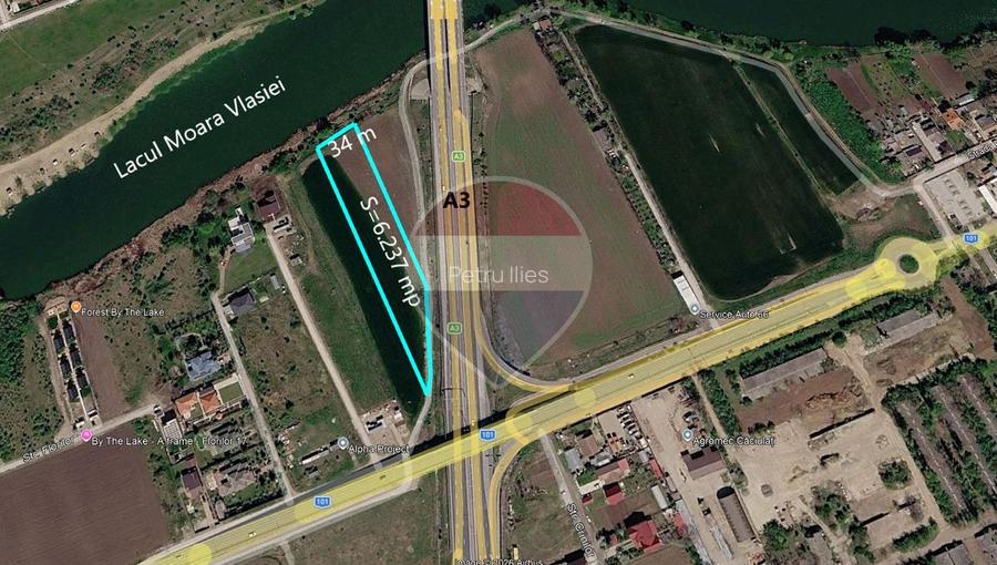 Teren intravilan 6.237 mp – Moara Vlăsiei