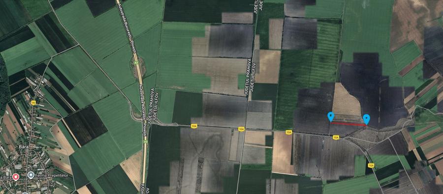 Teren agricol extravilan de 53211 mp, în Merii Petchii