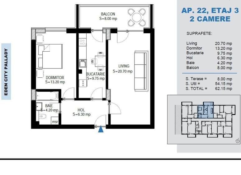AP. 2CAM. SPATIOS - BLOC P+4 / SCOALA BRAUNER , METROU TECLU! - 1