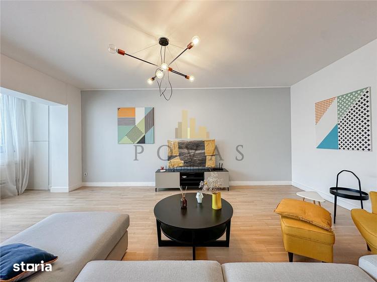 Apartament cu 3 camere semidecomandat, mobilat în Herăstrău