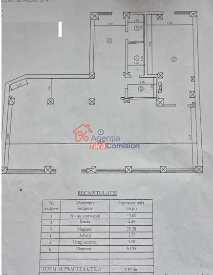 Spațiu comercial, de 143 mp, în Galata