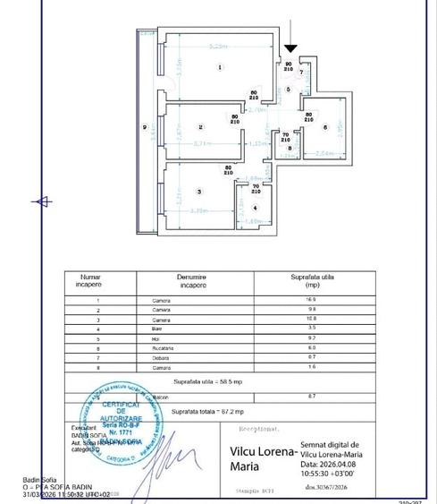 Apartament cu 3 camere decomandat, mobilat în Drumul Taberei