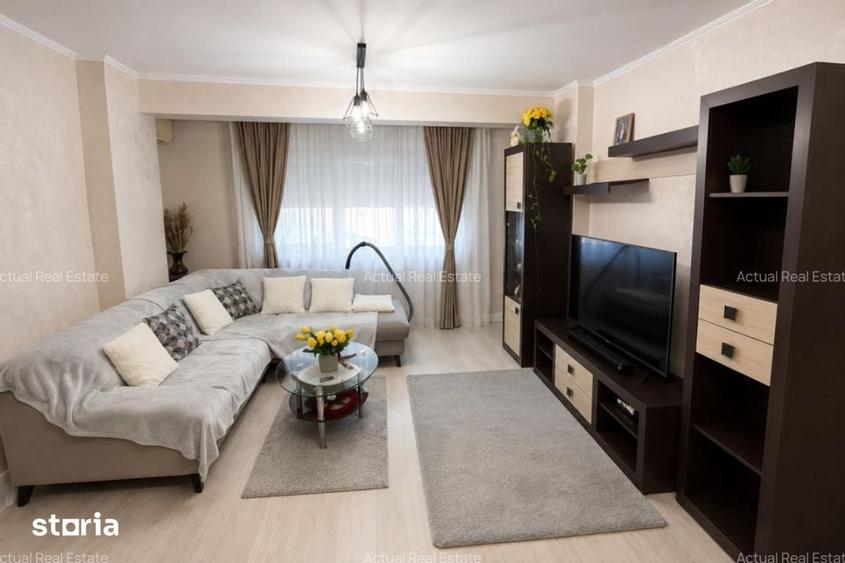 Apartament cu 2 camere semidecomandat, mobilat în Central