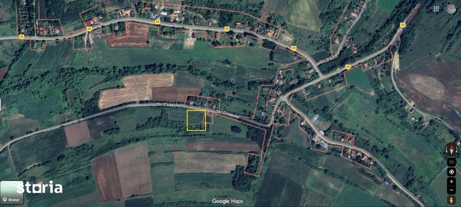 Teren de 2976 mp, în Țaga