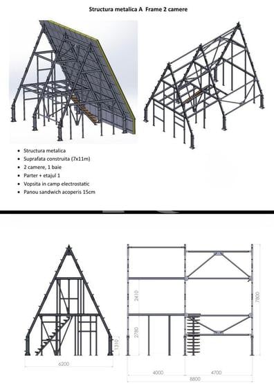 A-FRAME 2 CAMERE PREMIUM TU AI TERENUL, NOI I?I ADUCEM CASA - 1