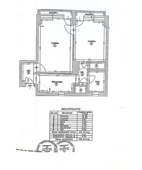 Apartament cu 2 camere, mobilat în Aviatorilor