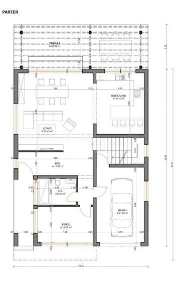 Casă individuală cu 5 camere cu Teren 650 Mp în Central