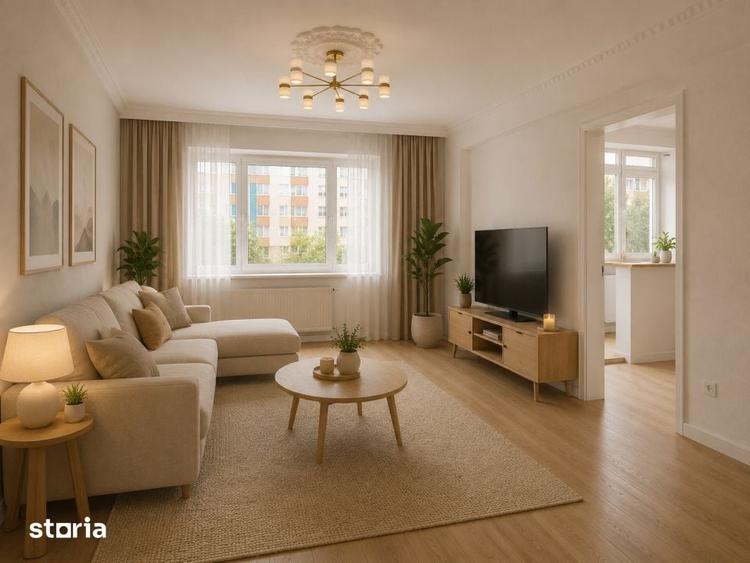 Apartament cu 3 camere semidecomandat în Traian