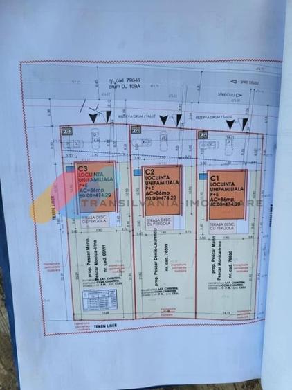 Teren Construcții intravilan de 660 mp, în Chinteni