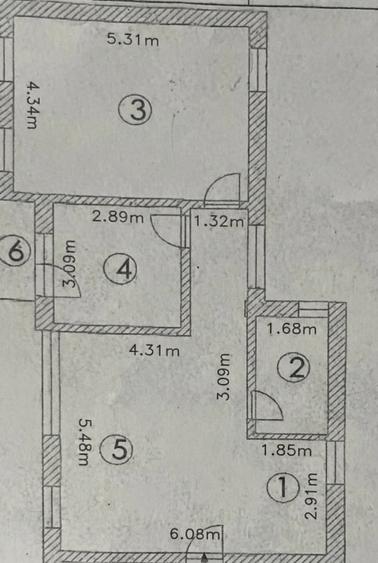 Apartament cu 3 camere decomandat în Mărăști