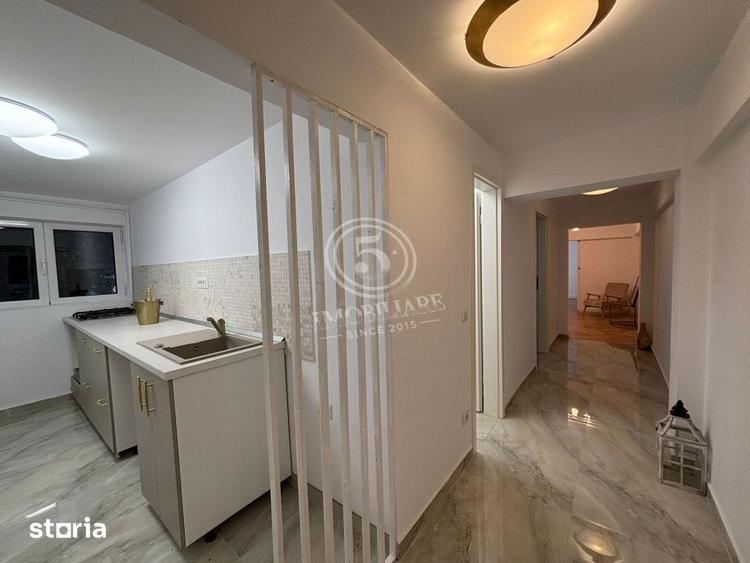 Apartament cu 3 camere semidecomandat, mobilat în Floreasca