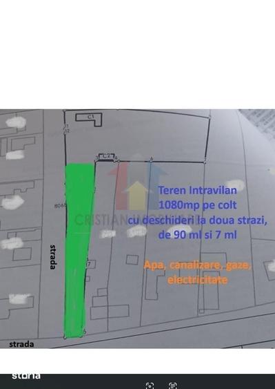 Teren de 1080 mp, în Obor