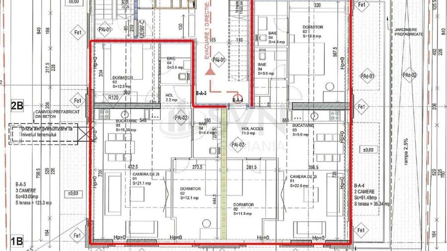 Apartament cu 3 camere decomandat în P-ța Victoriei