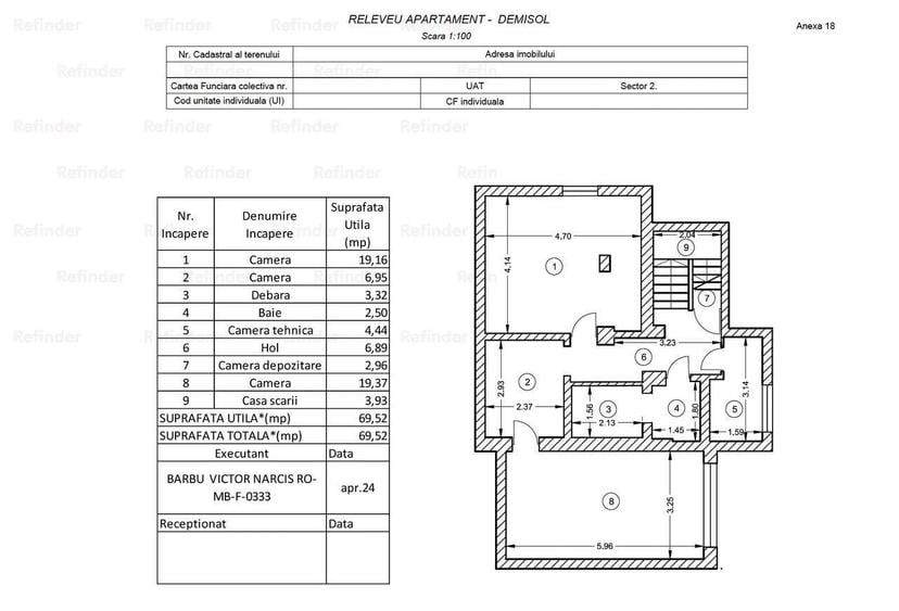 Casă cu 6 camere cu Teren 164 Mp în Vatra Luminoasă