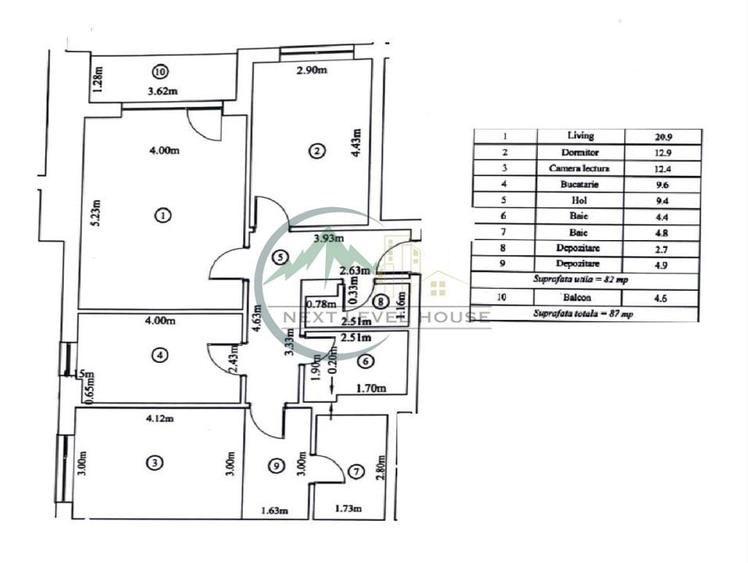 Apartament cu 3 camere în Astra
