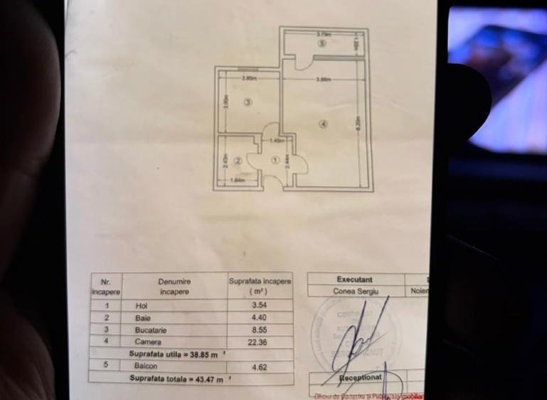 Garsonieră decomandată, mobilată în Central
