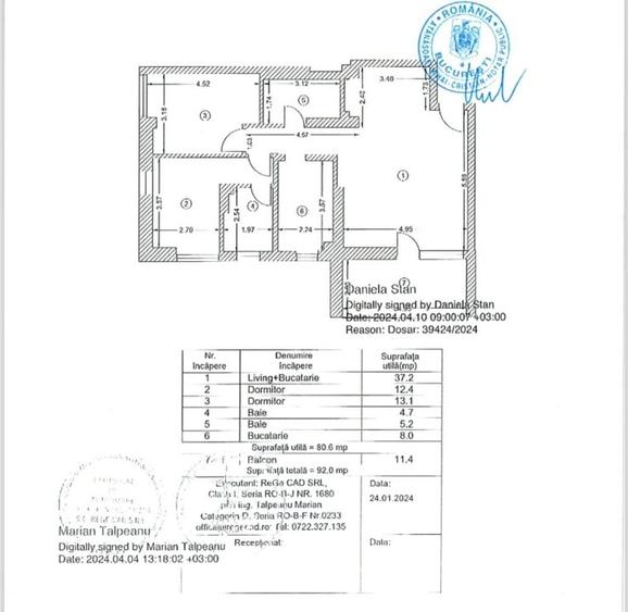 Apartament cu 3 camere decomandat, mobilat în Sisești