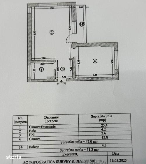 Apartament cu 2 camere în Central