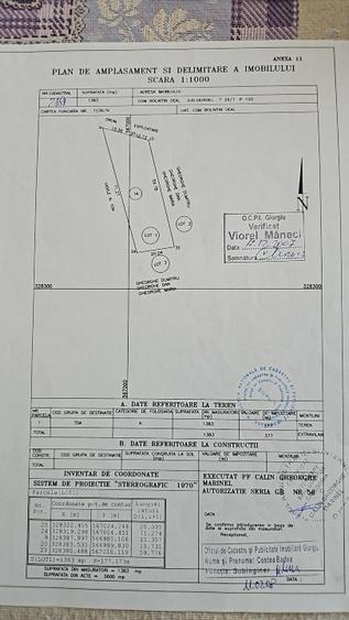 Teren Construcții intravilan de 1383 mp, în Bolintin-Deal