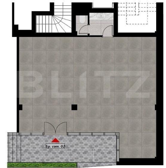 Spațiu comercial, de 81.220001220703 mp, în Dacia