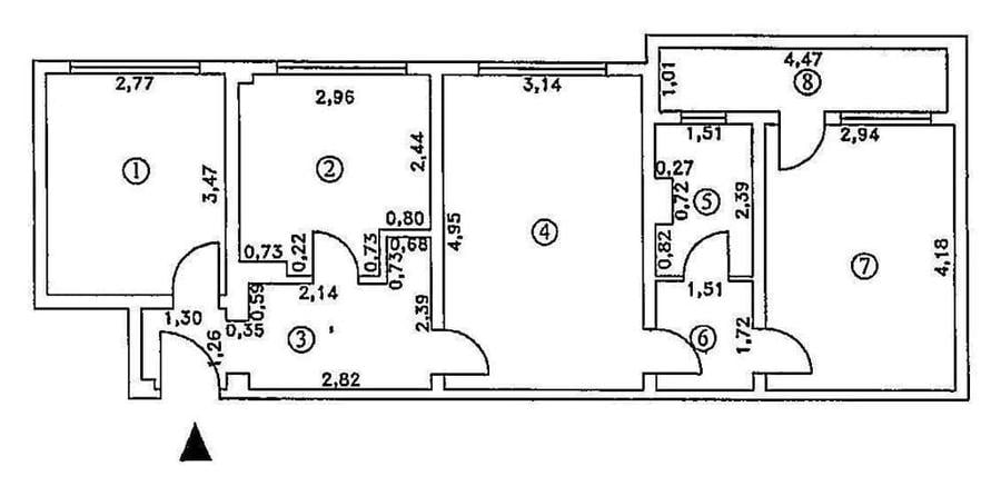 Apartament cu 3 camere în Hipodrom