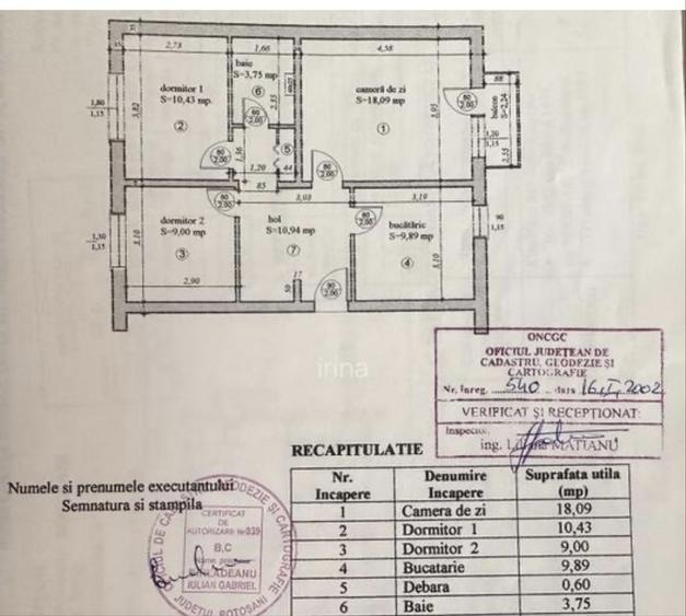 Curcubeului - apartament 3 camere - 2
