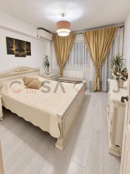 Apartament cu 3 camere semidecomandat, mobilat în Mărăști