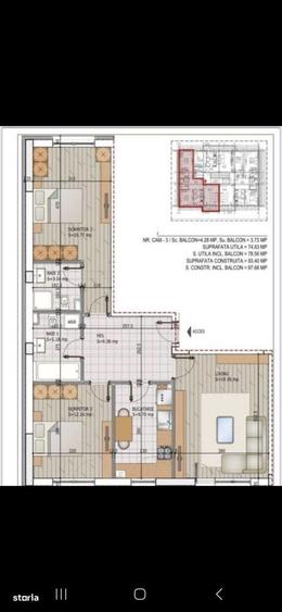 Apartament cu 3 camere în Theodor Pallady