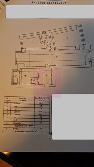 Apartament cu 4 camere semidecomandat în Splaiul Unirii