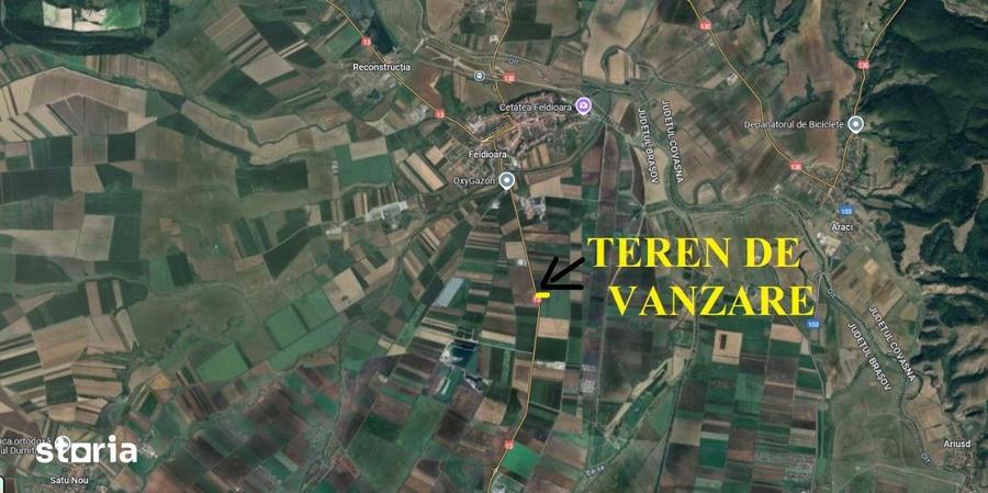Teren de 14450 mp, în Feldioara