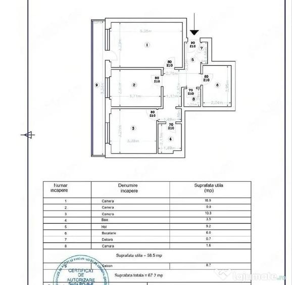APARTAMENT 3 CAMERE DECOMANDAT - 14