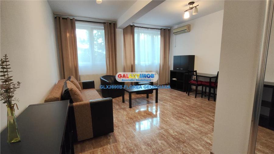 Apartament cu 2 camere semidecomandat, mobilat în Băneasa
